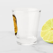 警パーソナライズされた務官の保安官警官の名前バッジ ショットグラス (右)