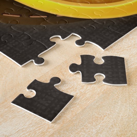 警パーソナライズされた務官の保安官警官の名前バッジ ジグソーパズル (側面)