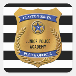 警パーソナライズされた察パーティー スクエアシール