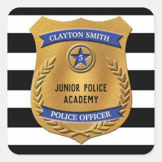 警パーソナライズされた察パーティー スクエアシール