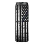 警パーソナライズされた察メ動揺してリカ国旗 タンブラー (裏面)