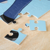 警パーソナライズされた察官とパトロールカーのキッズジ ジグソーパズル (側面)