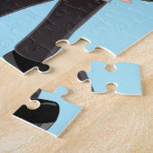 警パーソナライズされた察官とパトロールカーのキッズジ ジグソーパズル (側面)