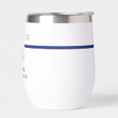 警パーソナライズされた察官の細いブルーライン (左面)