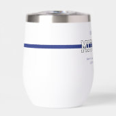 警パーソナライズされた察官の細いブルーライン (正面)