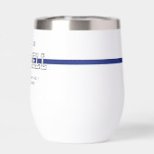 警パーソナライズされた察官の細いブルーライン (背面)