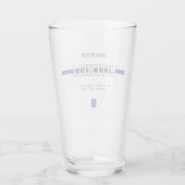 警パーソナライズされた察官の細いブルーライン タンブラーグラス (裏面)