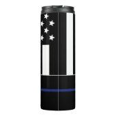 警パーソナライズされた察官の細いブルーライン タンブラー (裏面)