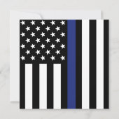 警パーソナライズされた察官サンキューカード サンキューカード (裏面)