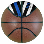 警パーソナライズされた察旗細青 バスケットボール (右)