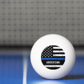 警パーソナライズされた察旗細青 卓球ボール (ネット)