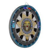 警パーソナライズされた察版シティサイド ダーツボード (正面左)