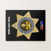 警パーソナライズされた察部 ジグソーパズル (横)