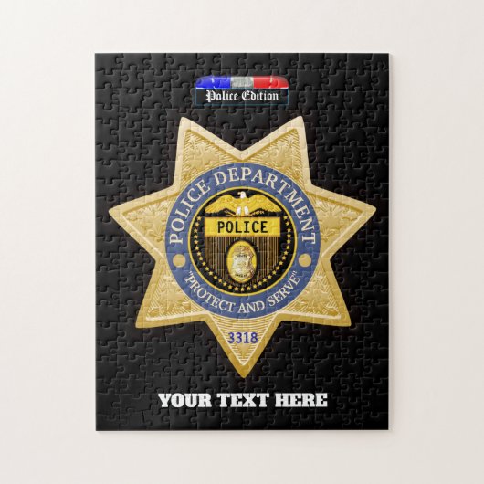 警パーソナライズされた察部 ジグソーパズル (縦)