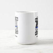 警パーソナライズされた退職した官コーヒーマグ コーヒーマグカップ (中央)