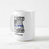 警パーソナライズされた退職した官コーヒーマグ コーヒーマグカップ (正面左)