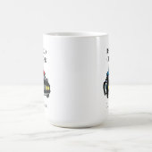 警パーソナライズされた退職した官コーヒーマグ コーヒーマグカップ (中央)