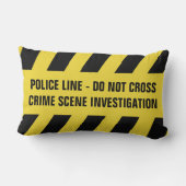 警フェイク察ラインカスタム文字装飾用クッション ランバークッション (裏面)