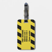 警フェイク察線カスタム文字荷物タグ ラゲッジタグ (裏面縦)