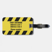 警フェイク察線カスタム文字荷物タグ ラゲッジタグ (裏面横)