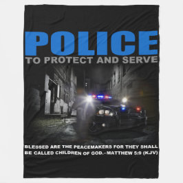 警保護察フリース フリースブランケット