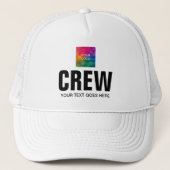 警備ユニセックススタッフ乗務員のカスタムテンプレート キャップ (正面)