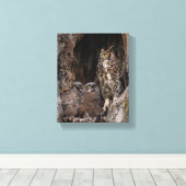 警備中の母 キャンバスプリント (インサイチュ (ウッドフロア))