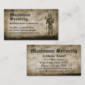 警備会社 名刺 (正面/裏面)