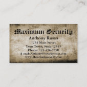 警備会社 名刺 (裏面)