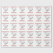 警備員が一晩中それをする ラッピングペーパー (フラット)