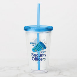 警備員のために大声で叫ぶ アクリルタンブラー