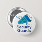 警備員のために大声で叫ぶ 缶バッジ (正面&裏面)