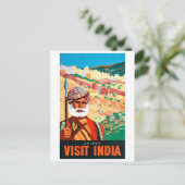 警備員のジャイプール、インドを訪れる。 ポストカード (スタンド正面)