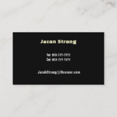 警備員の名刺 名刺 (裏面)