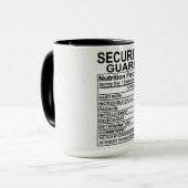警備員の栄養事実 マグカップ (正面左)