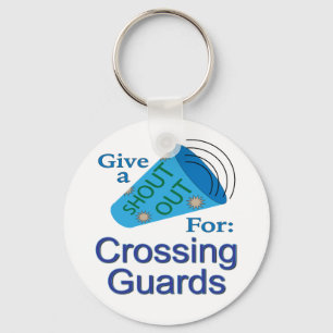 警備員を乗せるために大声で叫ぶ キーホルダー