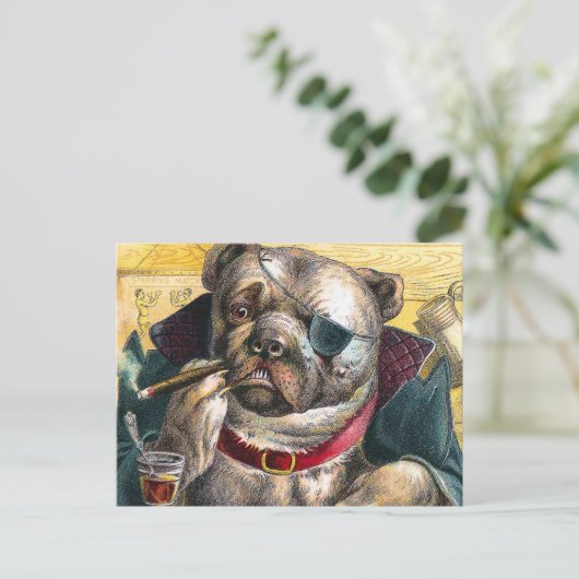 警備員犬 ポストカード (スタンド正面)