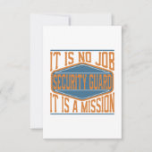 警備員-それは仕事、それです代表団ではないです サンキューカード (正面)