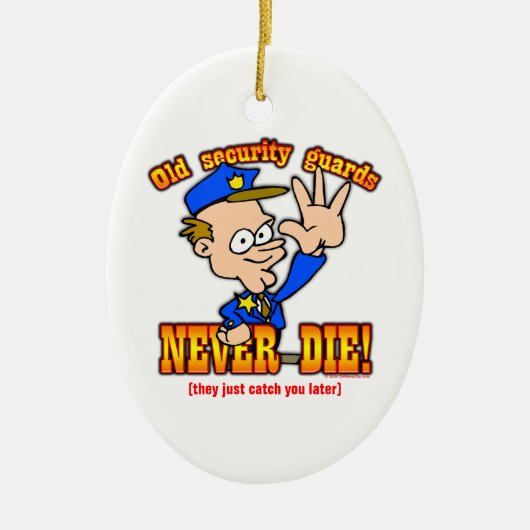 警備員 セラミックオーナメント (正面)