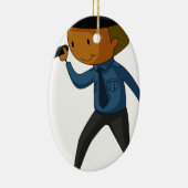 警備員 セラミックオーナメント (右)