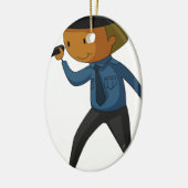 警備員 セラミックオーナメント (左)