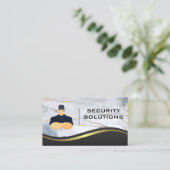 警備員 | メタル大理石 名刺 (スタンド正面)