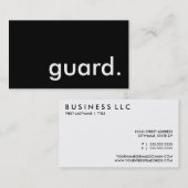 警備員 名刺 (正面/裏面)