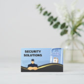 警備員 | 電話ロックテクノロジー 名刺 (スタンド正面)