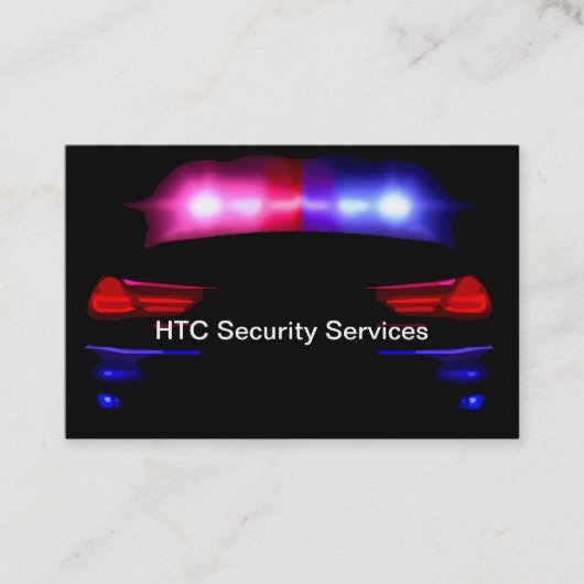 警備警察車テーマ 名刺 (正面)