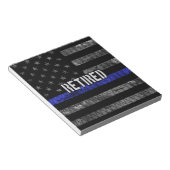 警動揺して退職した察旗 ノートパッド (アングル)