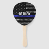 警動揺して退職した察旗 ハンドファン (正面)