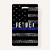 警動揺して退職した察旗 バッジ (裏面)