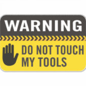 警告がツールをTouchしない シール (正面)