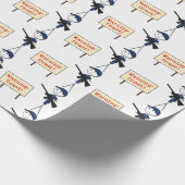 警告している沿岸警備隊": 海岸!" 包装紙 (角)